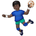 🤾🏿‍♂️ man playing handball: dark skin tone display on Samsung